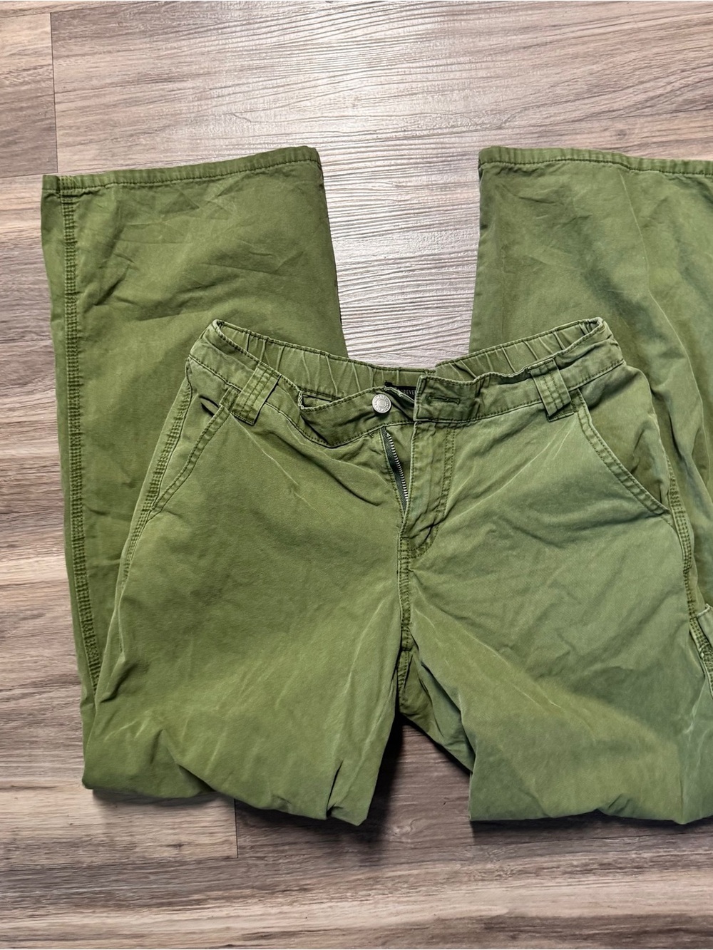 FOREVER21 Olive Green Casual Pants